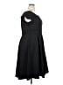 Unbranded Solid Black Cocktail Dress Size XXL - photo 4