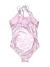 Wonder Nation Metallic Silver One Piece Swimsuit Size 4 - 5 - photo 2