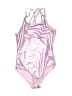 Wonder Nation Metallic Silver One Piece Swimsuit Size 4 - 5 - photo 1