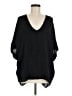 Vince. 100% Silk Black 3/4 Sleeve Silk Top Size M - photo 1