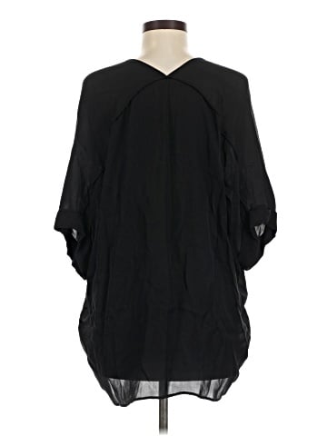 Vince. 3/4 Sleeve Silk Top (view 2)