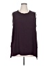 Calvin Klein 100% Polyester Burgundy Sleeveless Top Size 2X - photo 1
