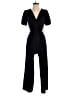 Monteau 100% Polyester Solid Black Jumpsuit Size S - photo 1
