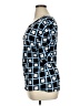 Alfani 100% Polyester Blue 3/4 Sleeve Top Size XL - photo 5