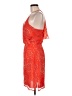 Addison 100% Silk Orange Cocktail Dress Size M - photo 5