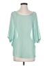Solemio Teal 3/4 Sleeve Blouse Size S - photo 1