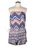 Angie Chevron-herringbone Blue Romper Size M - photo 1