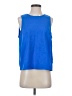 J.Crew Factory Store 100% Polyester Blue Sleeveless Top Size S - photo 1