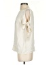 Helmut Lang Ivory Short Sleeve Blouse Size XS - photo 5