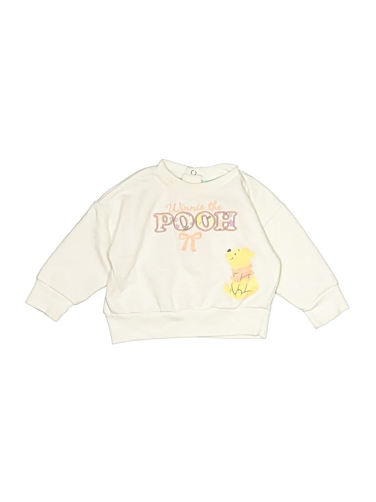 Pre-owned Disney Babies' Sweatshirt In Ivory
