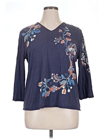 Chico's 3/4 Sleeve T-Shirt (view 1)