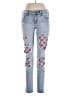 Lovesick Argyle Checkered-gingham Plaid Solid Blue Jeans Size 11 - photo 1
