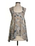 Tramp Gray Sleeveless Blouse Size S - photo 1