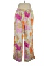 Chico's Floral Yellow Linen Pants Size XL (3) - photo 2