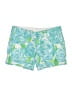 Lilly Pulitzer 100% Cotton Floral Blue Shorts Size 00 - photo 1