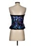 Black Tie 100% Silk Blue Tube Top Size M - photo 2