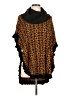 Joseph A. 100% Rayon Orange Poncho Size L - photo 1