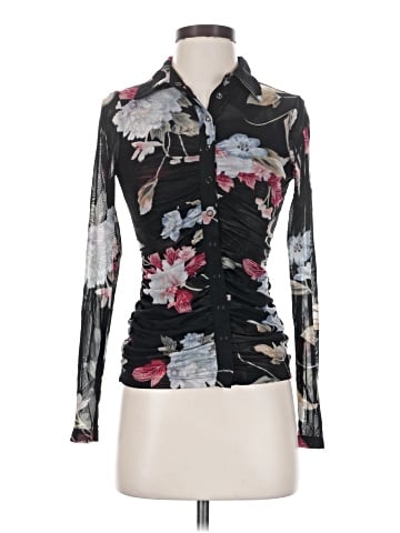 White House Black Market Long Sleeve Blouse (view 1)