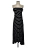 Bordeaux Stripes Black Casual Dress Size XS - photo 1