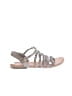 Pop Gray Silver Sandals Size 8 - photo 1
