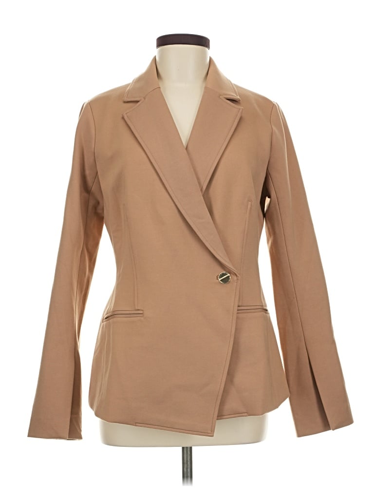 Pre-owned Spanx Blazer Jacket In Tan