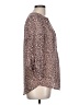 Maurices 100% Polyester Animal Print Brown 3/4 Sleeve Blouse Size L - photo 4