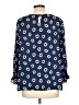 Talbots 100% Polyester Blue 3/4 Sleeve Blouse Size L - photo 2
