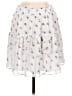 Ann Taylor LOFT 100% Polyester Floral White Casual Skirt Size M - photo 2