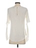 Ann Taylor 100% Polyester Ivory Short Sleeve T-Shirt Size XXS - photo 2