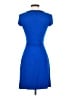 Cache Solid Blue Casual Dress Size S - photo 2