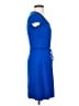 Cache Solid Blue Casual Dress Size S - photo 4
