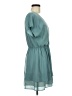 Lavender Brown 100% Polyester Solid Teal Cocktail Dress Size M - photo 4