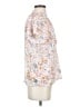 Unbranded 100% Polyester Floral White Short Sleeve Blouse Size S - photo 4