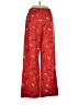 Floreat Print Red Casual Pants Size XS - photo 2