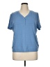 ZeroXposur Blue Short Sleeve Henley Size XL - photo 1