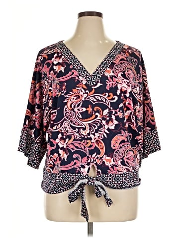 Perseption Concept 3/4 Sleeve Blouse (view 1)