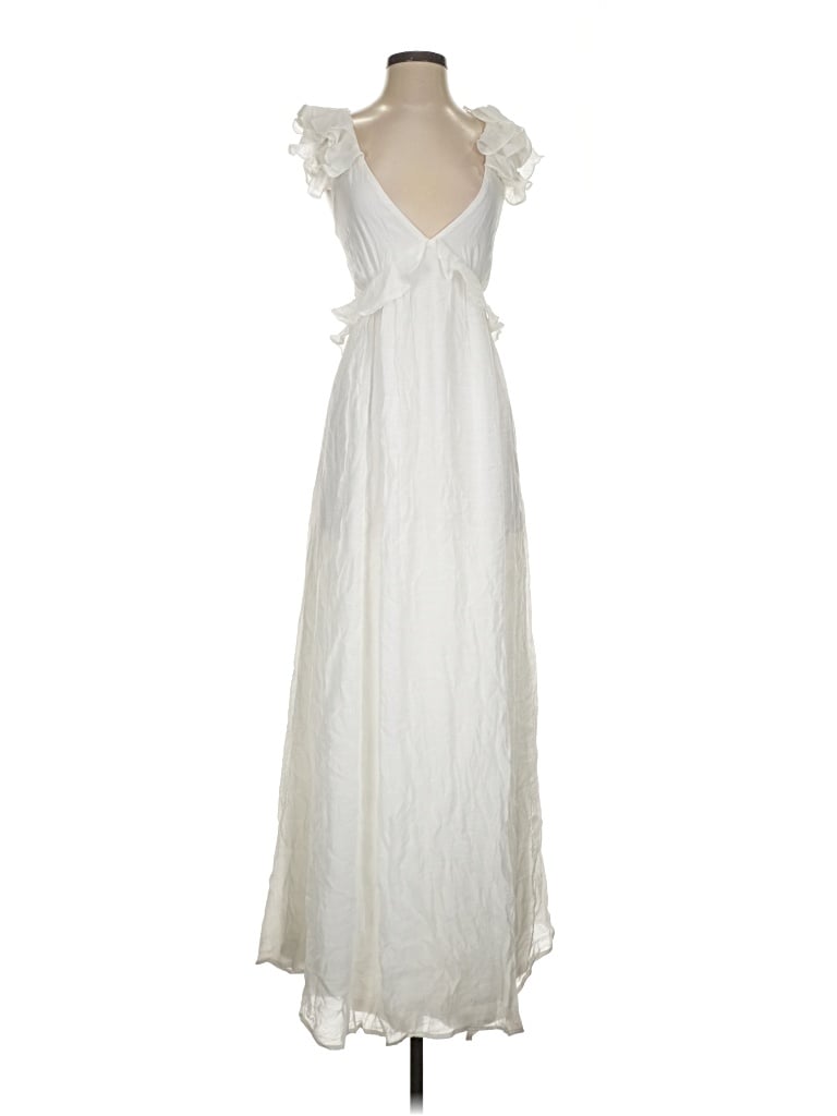Pre-owned Aakaa Cocktail Dress In White