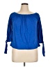 MICHAEL Michael Kors Blue 3/4 Sleeve Blouse Size XL - photo 1