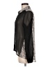 Ambiance Apparel 100% Polyester Metallic Black Long Sleeve Blouse Size M - photo 5