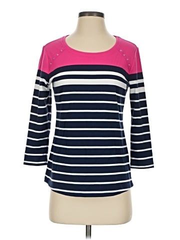 Karen Scott Sport 3/4 Sleeve T-Shirt (view 1)