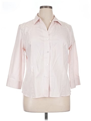 Jones New York Signature 3/4 Sleeve Button-Down Shirt (view 1)
