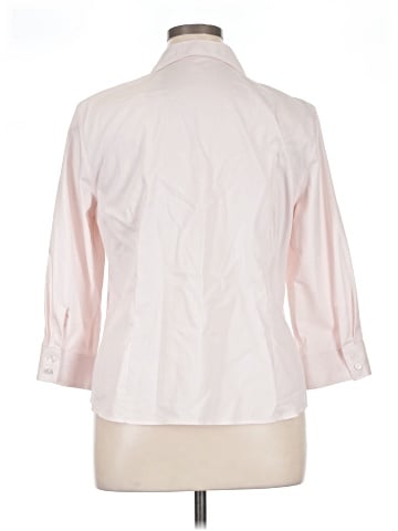 Jones New York Signature 3/4 Sleeve Button-Down Shirt (view 2)