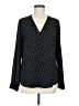 Express 100% Polyester Polka Dots Black Long Sleeve Blouse Size M - photo 1