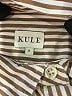 Kule 100% Cotton Stripes Brown Long Sleeve Button-Down Shirt Size S - photo 3