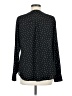 Express 100% Polyester Polka Dots Black Long Sleeve Blouse Size M - photo 2