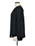 Express 100% Polyester Polka Dots Black Long Sleeve Blouse Size M - photo 5
