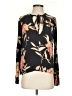 Billabong 100% Rayon Floral Black Long Sleeve Blouse Size S - photo 1