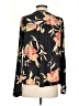 Billabong 100% Rayon Floral Black Long Sleeve Blouse Size S - photo 2