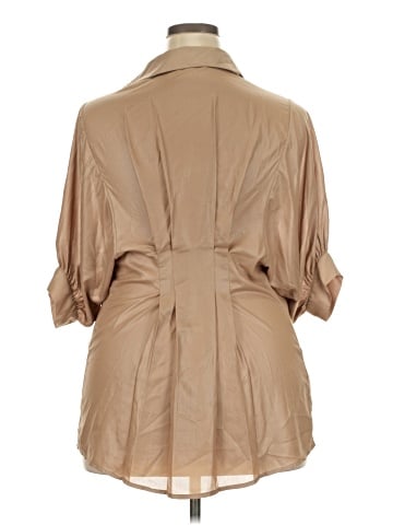 BCBGMAXAZRIA 3/4 Sleeve Button-Down Shirt (view 2)
