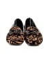 Calvin Klein 100% Leather Animal Print Brown Flats Size 8 1/2 - photo 2